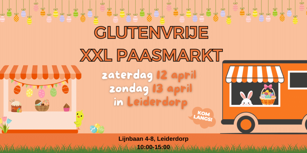 Glutenvrije paasmarkt voor inkopen paasontbijt
